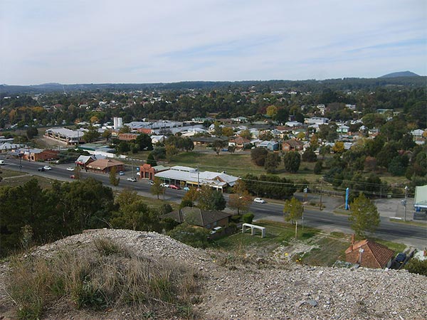 Ballarat:  Golden Point view from Sovereign Hill.
